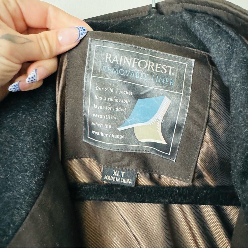 Rainforest Removable Liner Multi Layer Zip Up Win… - image 6